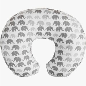 Boppy Nursing pillow with elephant/ plaid cover smoke free home pet free home